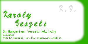 karoly veszeli business card